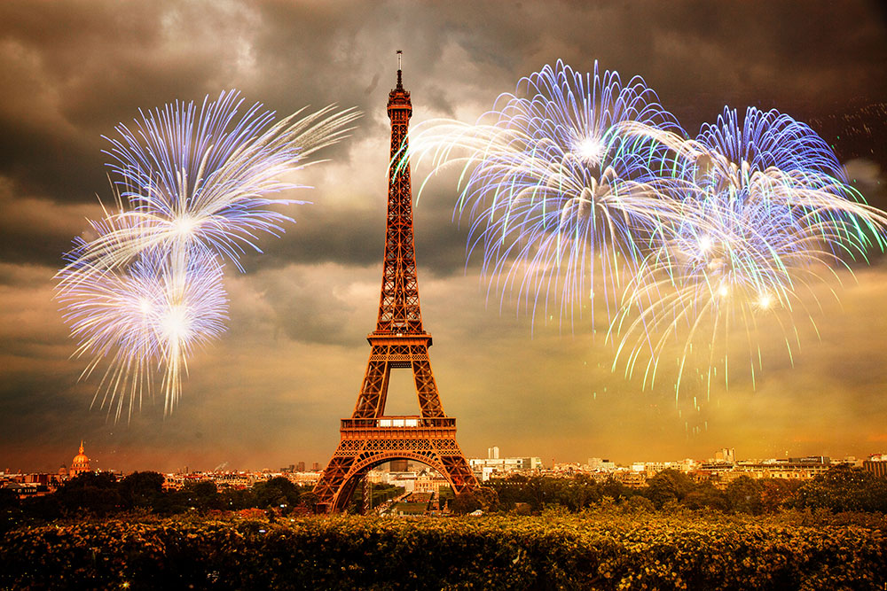 The city of light celebrates the New Year in style